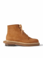 J.M. Weston - Sacai Suede Boots - Brown
