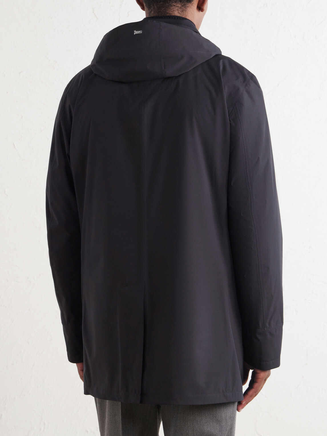 Herno - Shell Car Coat - Black