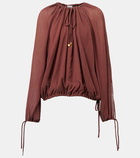 Loewe Paula's Ibiza cotton and silk blouse