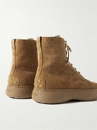Tod's - Suede Lace-Up Boots - Brown