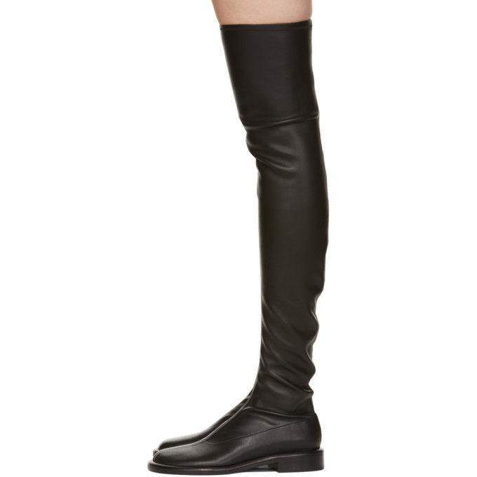 Proenza Schouler Black Pipe Ruched Tall Boots Proenza Schouler