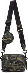 Coach 1941 Black & Green Camo Charter Hybrid Crossbody Bag