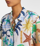 Velvet Marnie printed cotton poplin shirt