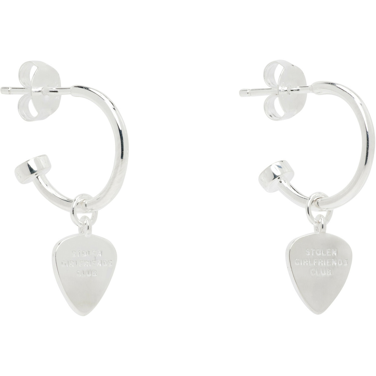 Stolen Girlfriends Club Guitar Pic Anchor Earrings