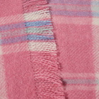 Acne Studios Men's Veken Cashmere Check Scarf in Bubblegum Pink