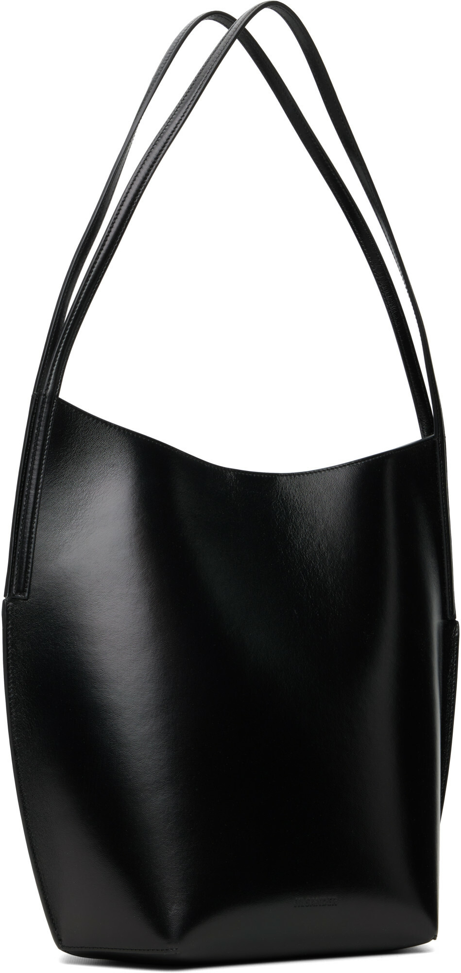 Jil Sander Black Kante Tote Bag