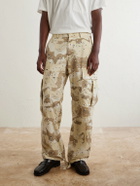 Cherry Los Angeles - Wide-Leg Camouflage-Print Cotton Trousers - Neutrals