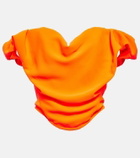 Vivienne Westwood Sunday off-shoulder crêpe corset top