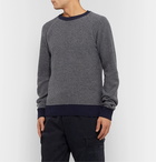 Officine Generale - Striped Wool and Cashmere-Blend Sweater - Gray