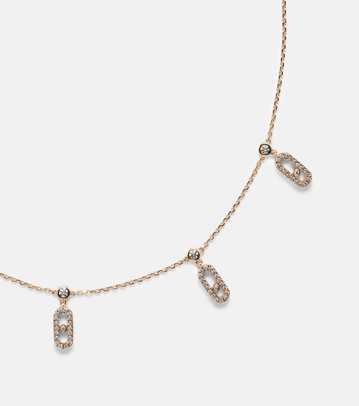 Messika Move Uno 18kt rose gold choker with diamonds