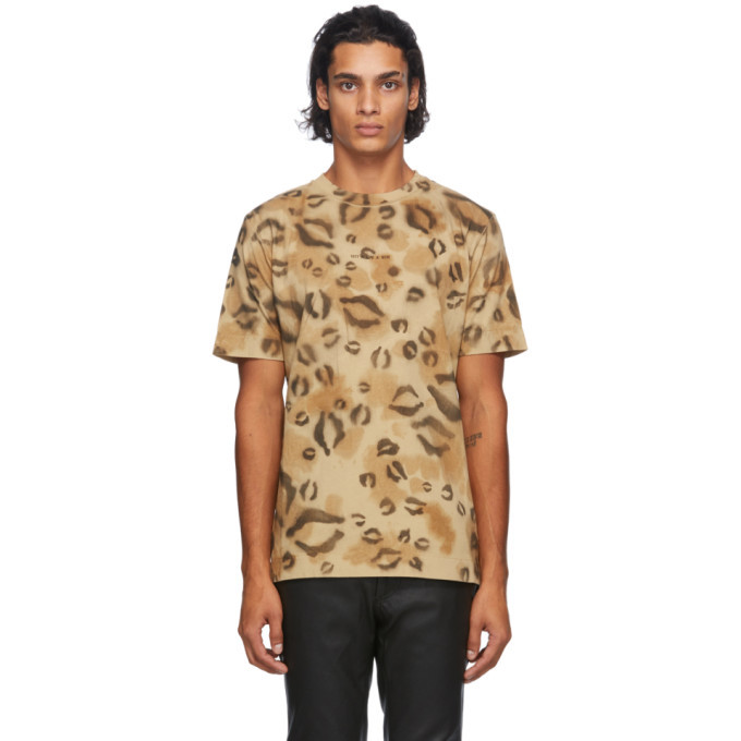 Photo: 1017 ALYX 9SM Brown Leopard Logo T-Shirt