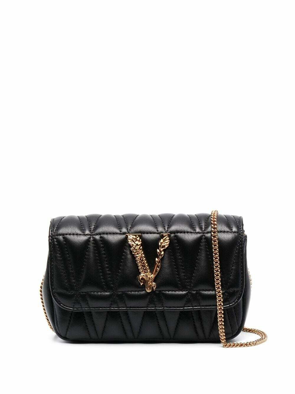 Versace Virtus Quilted Leather Mini Bag