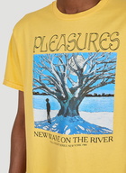 River Pigment Dye T-shirt in Yellow