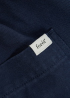 Forét Straight-leg Twill-cotton Trousers Navy