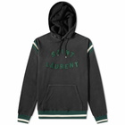 Saint Laurent Men's Logo Varsity Hoody in Black
