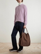 Loro Piana - Bale Extra-Large Leather-Trimmed Full-Grain Nubuck Tote Bag