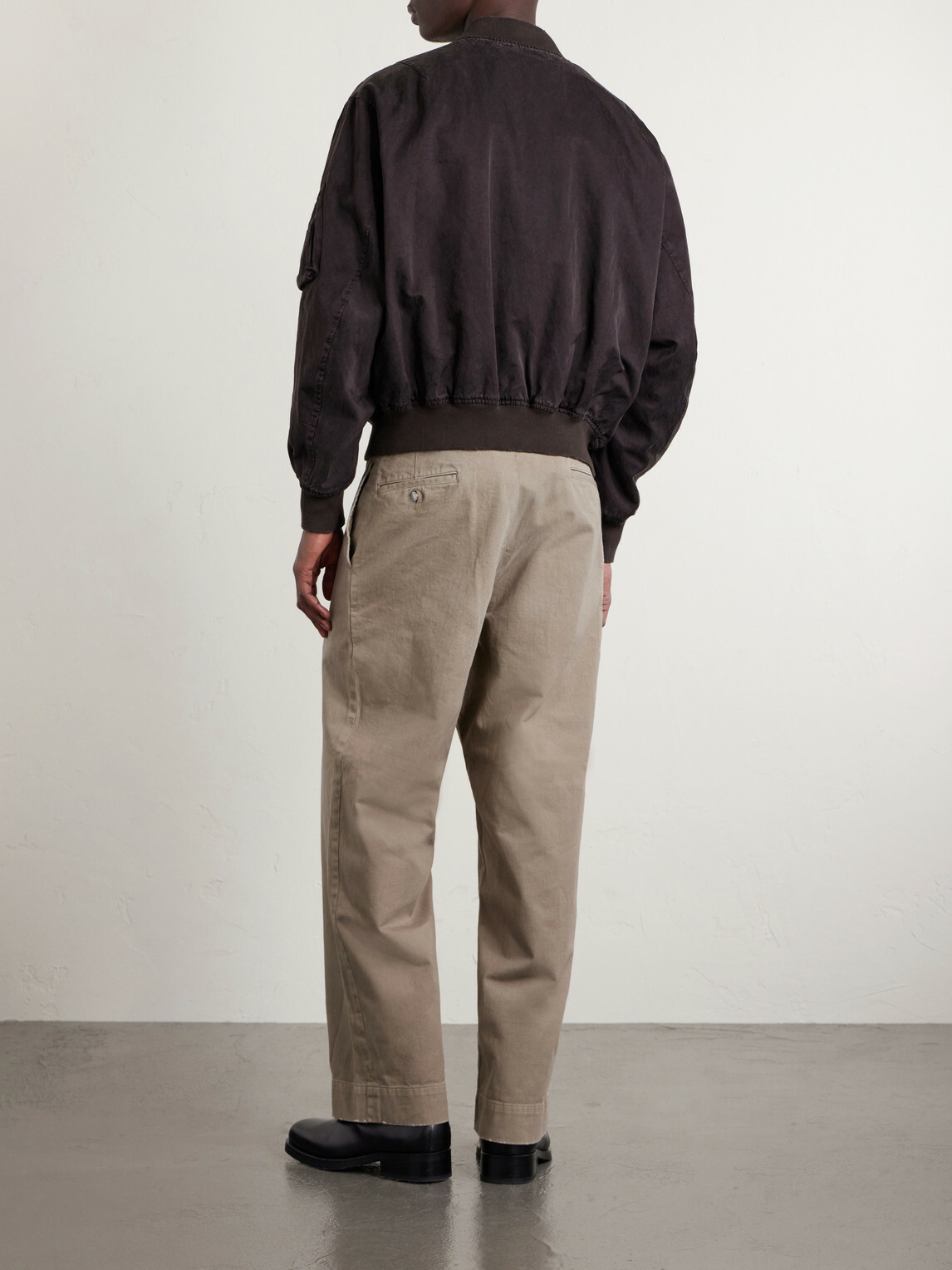 A.PRESSE - B-15C Cotton and Silk-Blend Bomber Jacket - Brown