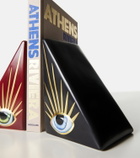 L'Objet Lito gold-plated porcelain bookend