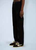 Palm Angels Logo Patch Straight Jeans