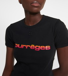 Courrèges Logo cotton jersey T-shirt