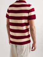 Aspesi - Striped Cotton Polo Shirt - Red