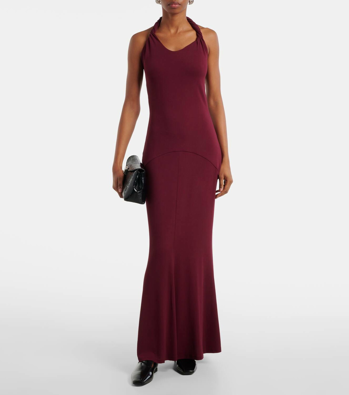 Tove Eleanor halterneck jersey midi dress Tove