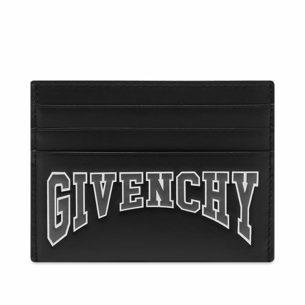 Photo: Givenchy Men's College Logo Card Holder in Black