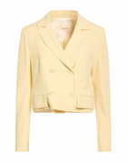 Jucca Womens Blazer Pastel in Yellow