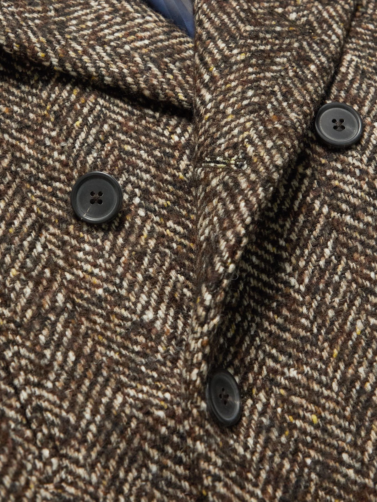 MP Massimo Piombo - Kent Herringbone Virgin Wool-Blend Peacoat - Unknown