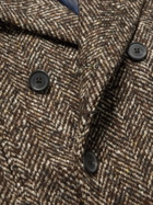 MP Massimo Piombo - Kent Herringbone Virgin Wool-Blend Peacoat - Unknown