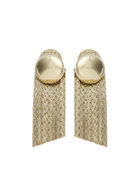 Pearl Octopuss.y Medusa Fringed Stud Earrings - Gold - One Size