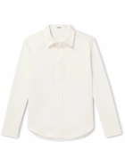 LOEWE - Logo-Embroidered Cotton-Twill Shirt - White