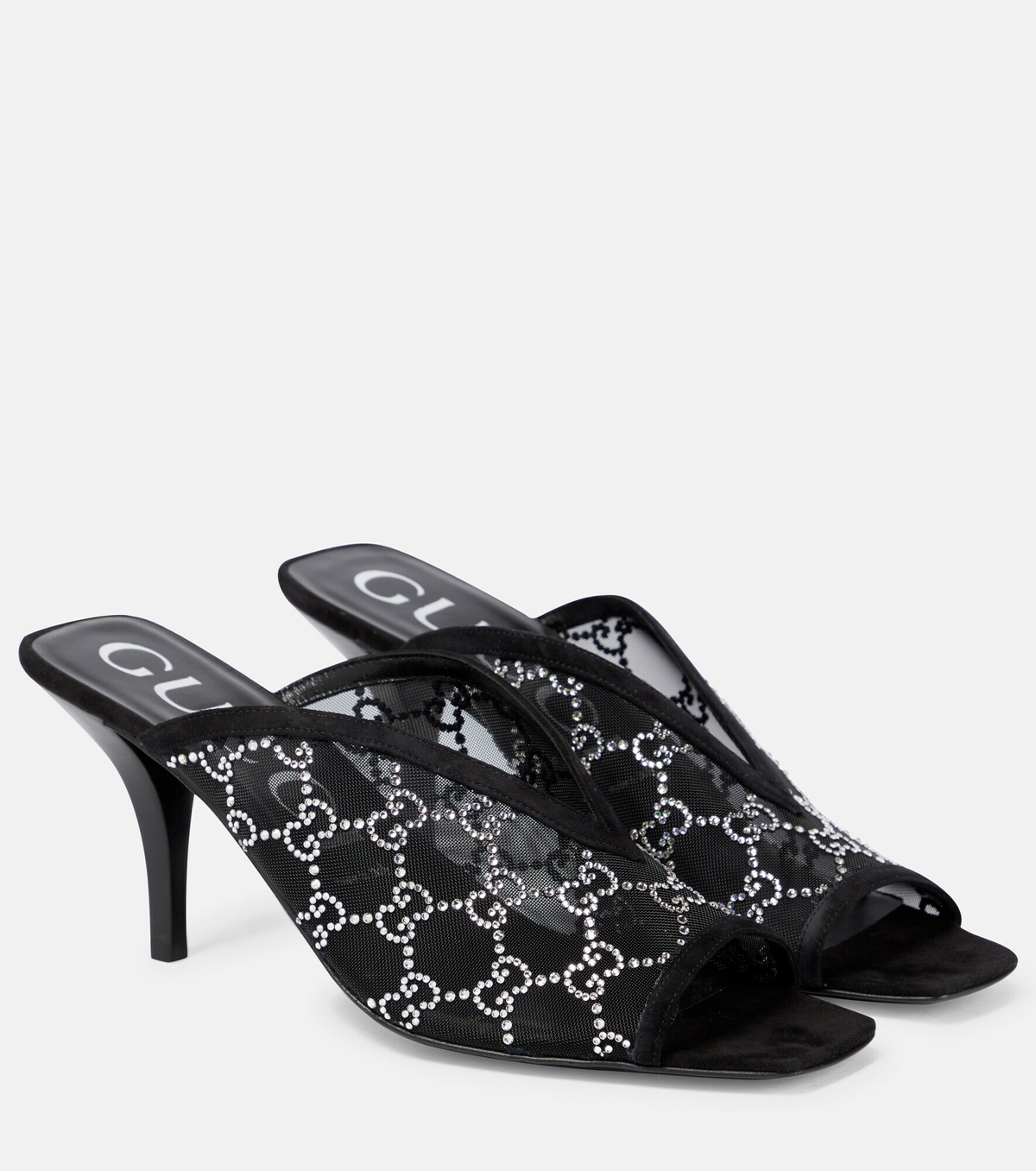 【関税&送料込】Gucci Gg Fabric Mules Gucci GG embellished mesh mules Gucci