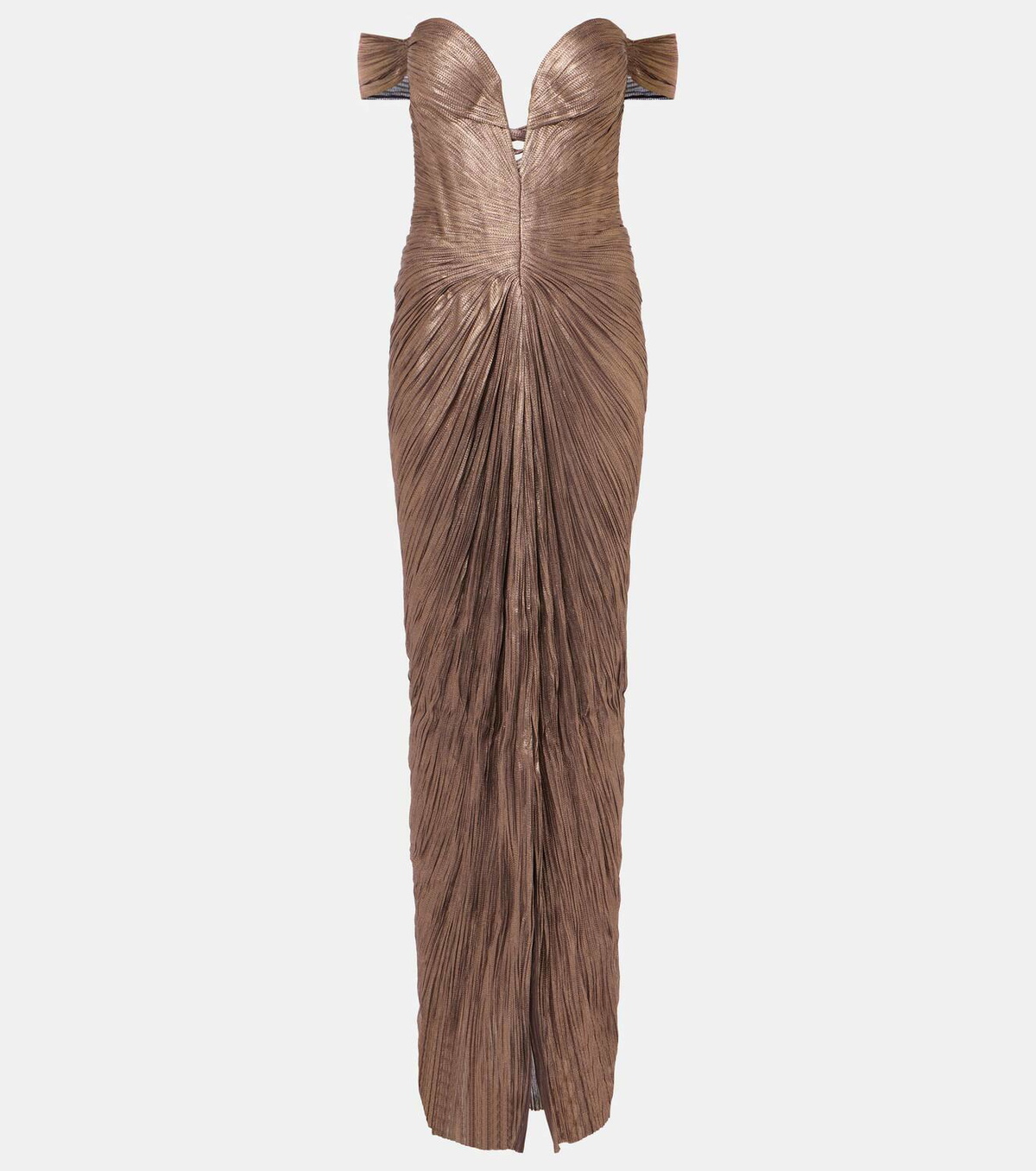 Maria Lucia Hohan Tia draped off-shoulder corset gown