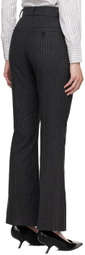 Ernest W. Baker Gray Flared Trousers