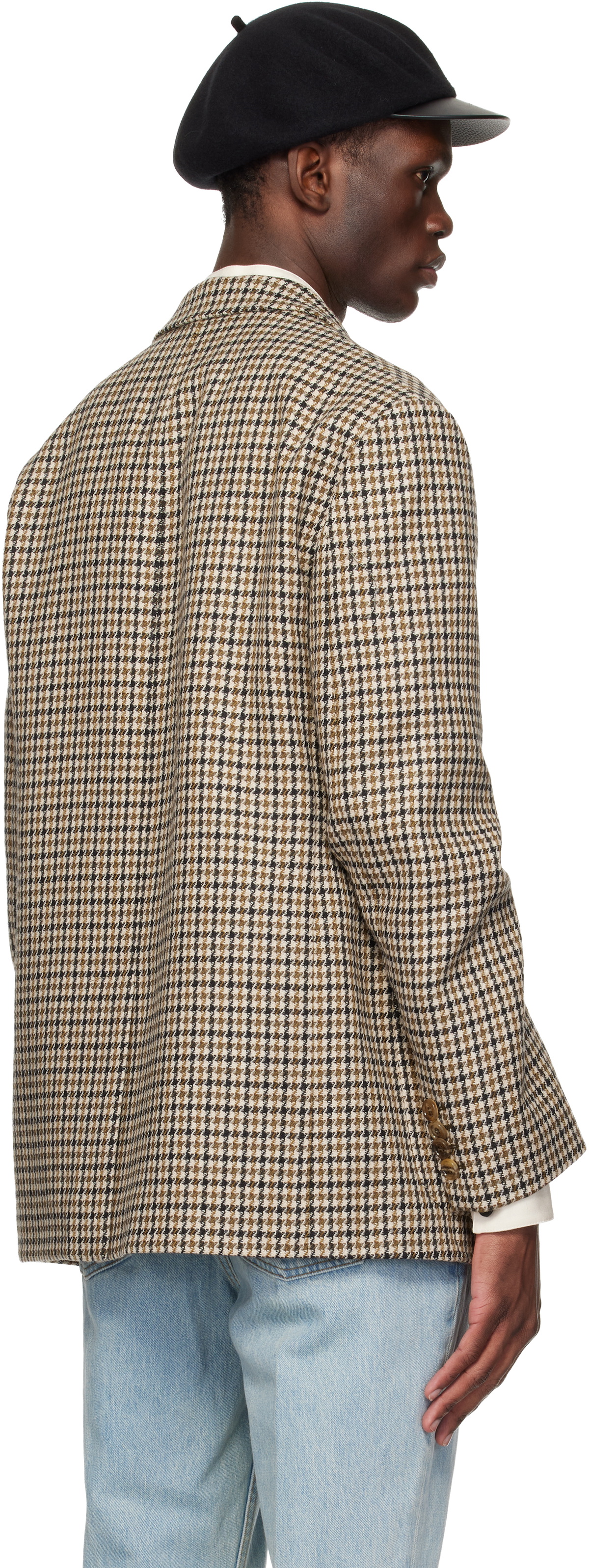 Valentino Beige Single-Breasted Blazer