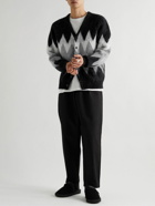 Beams Plus - Jacquard-Knit Cardigan - Black