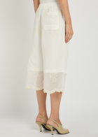 Our Legacy Frill Embroidered Woven Shorts White