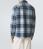 Dunhill Plaid cashmere overshirt