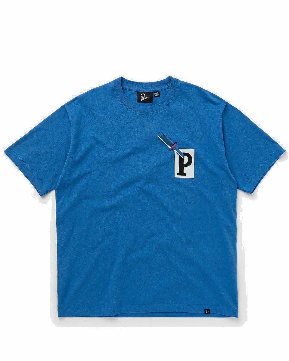 Photo: By Parra Fucking Fork T Shirt Blue - Mens - Shortsleeves