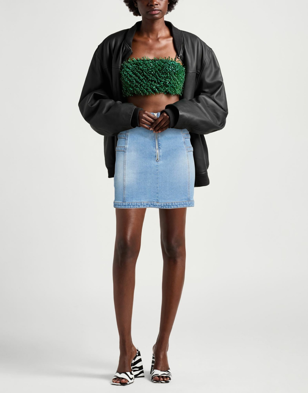 Versace Jeans Couture Womens Denim skirt in Blue