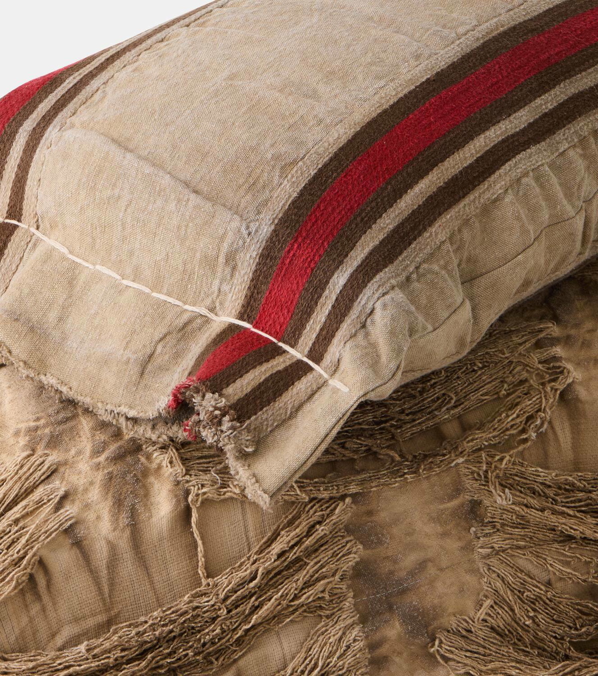 The House of Lyria Clematis linen and cotton cushion