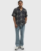 OAS Trastevere Cuba Crochet Shirt Brown Mens Shortsleefe