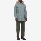 Woolrich Men's Arctic Detachable Fur Parka Jacket in Lead