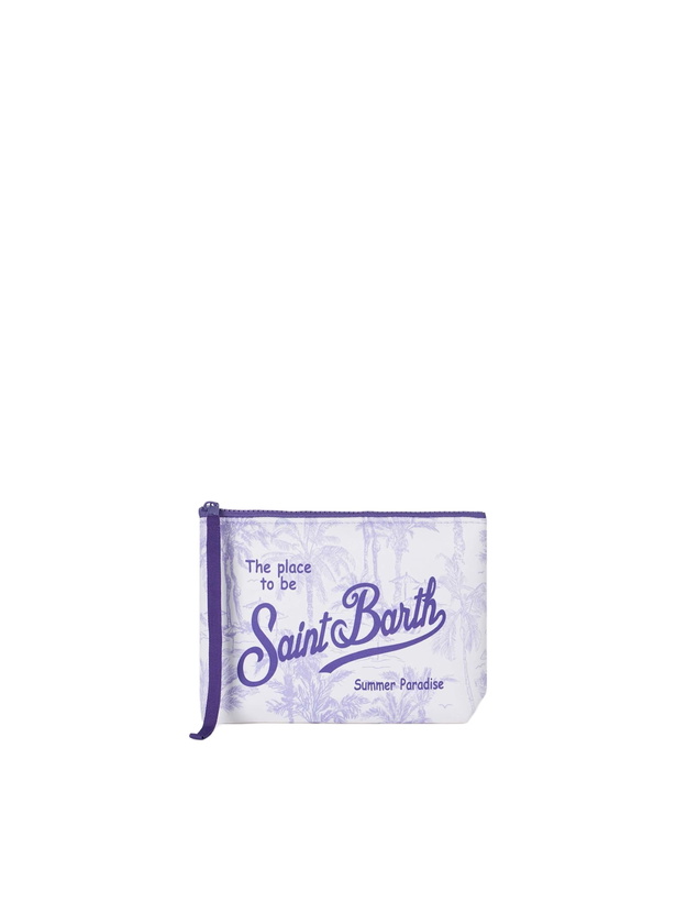 Photo: MC2 Saint Barth Aline Scuba Pochette With Toile De Jouy Print