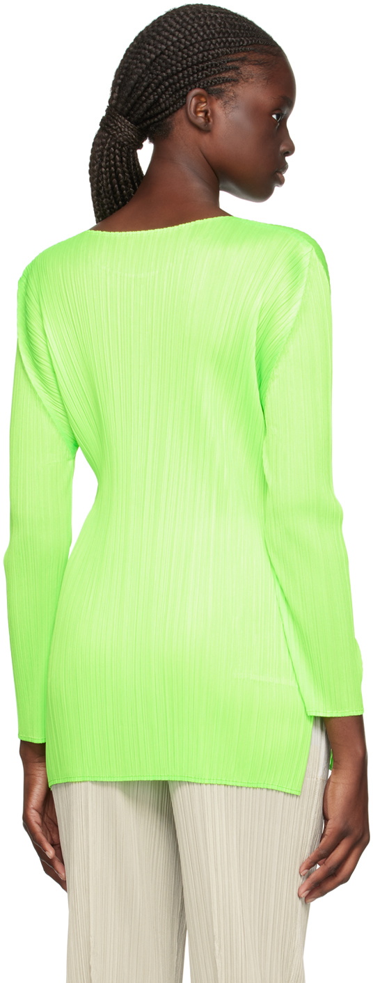 Pleats Please Issey Miyake Green Monthly Colors September Long