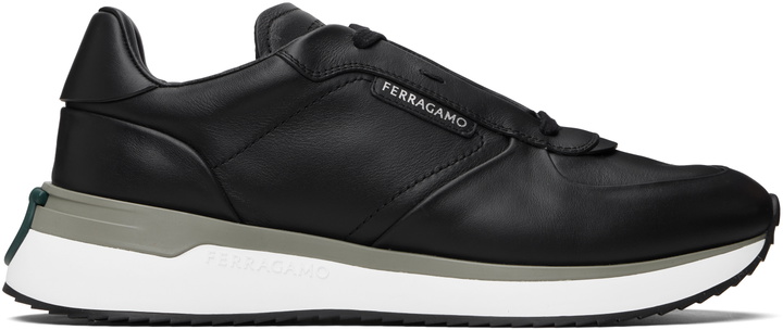 Photo: Ferragamo Black & White Low Cut Sneakers
