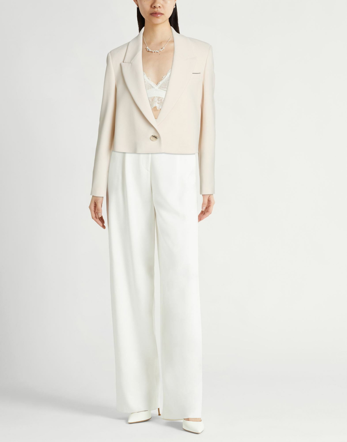 Peserico Womens Blazer Cream