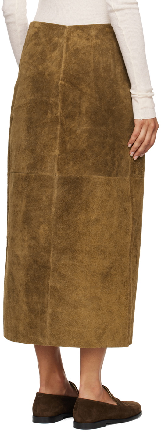 Gabriela Coll Garments Brown No.296 Midi Skirt
