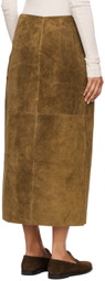 Gabriela Coll Garments Brown No.296 Midi Skirt
